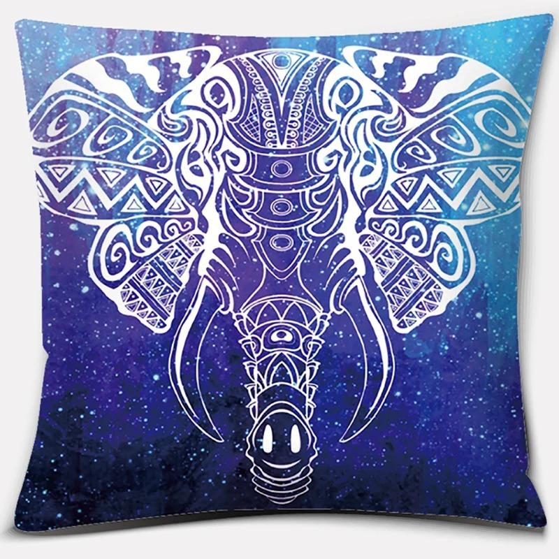 Elephant Pattern Decorative Pillowcase Bedding Home Decor Cushion Pillowcase
