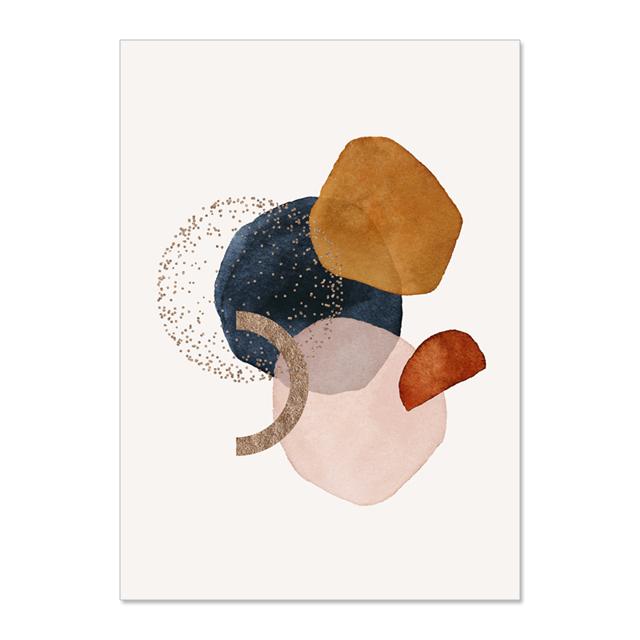 Abstract Wall Art Geometric Line Morandi Watercolor Canvas Paiting Prints And Posters Wall Pictures For Living Room Home Decor No Frame