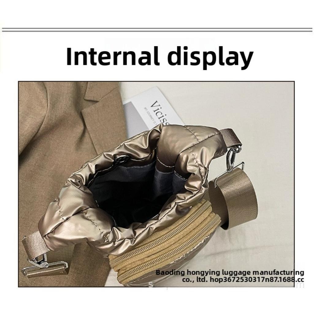 Portable Down Bottle Cover, Fashionable Insulation Foam Cup Cover, Multifunctional Kettle Protection Bag, Outdoor Waterproof Crossbody Bag