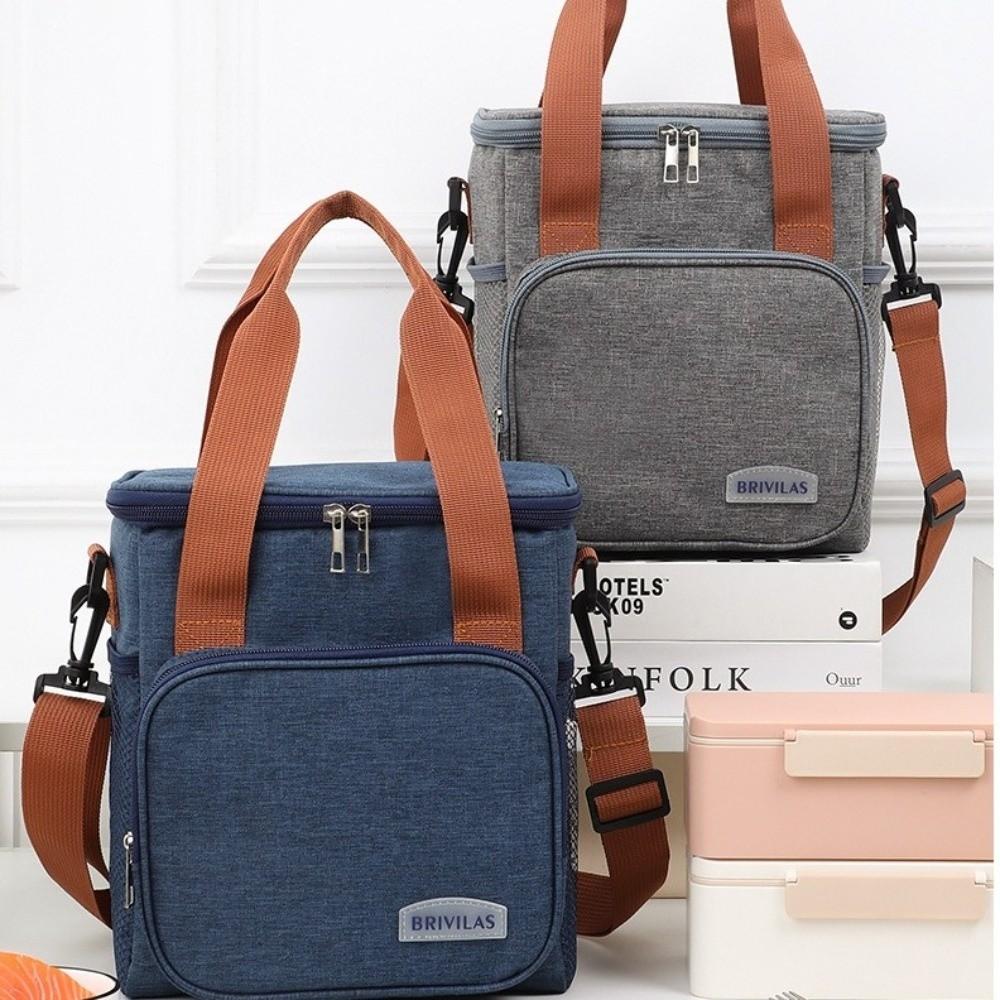 Portable Waterproof Thermal Lunch Bag Large Capacity Thickened Insulated Case Bag Oxford Cloth Durable Lunchbag School