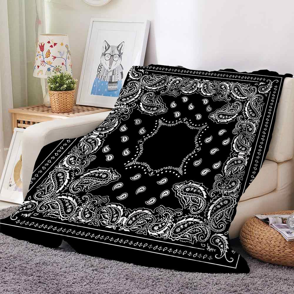 Böhmische Geometrie digital bedrucktes Polyester Schlafzimmer Samt Flanell weiche Sofabezug Decke Fleece weiche Sofabezug Decke