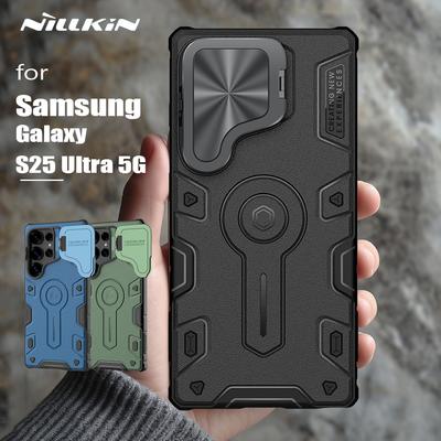 For Samsung Galaxy S25 Ultra 5G Case Nillkin Camshield Armor Prop Case Slim Camera Stand Case for Samsung S25 Ultra Lens Cover