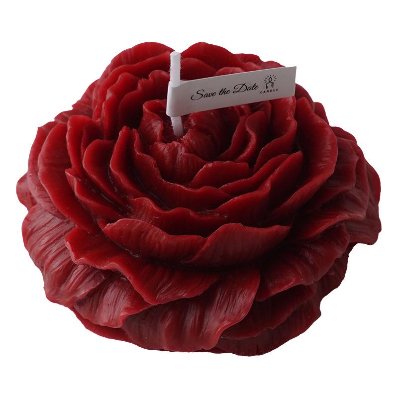 Rose Scented Low-Temperature Soy Candle for Romantic Couples