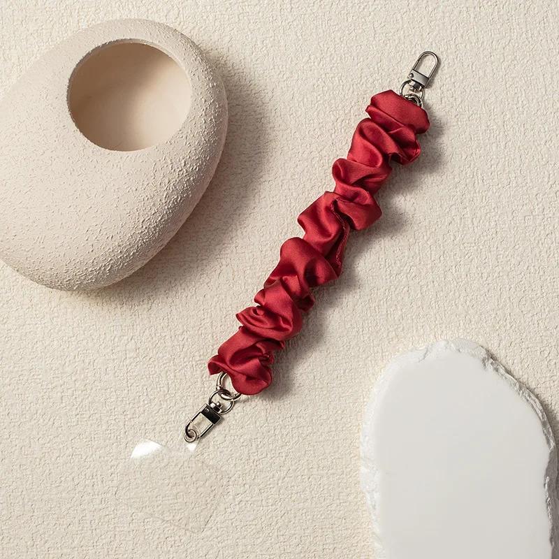 Braccialetto con Laccetto da Polso per Telefono Monocolore per Donna Ragazza Creativo Elastico Forma Scrunchy Cordino per Telefono Cellulare Accessori