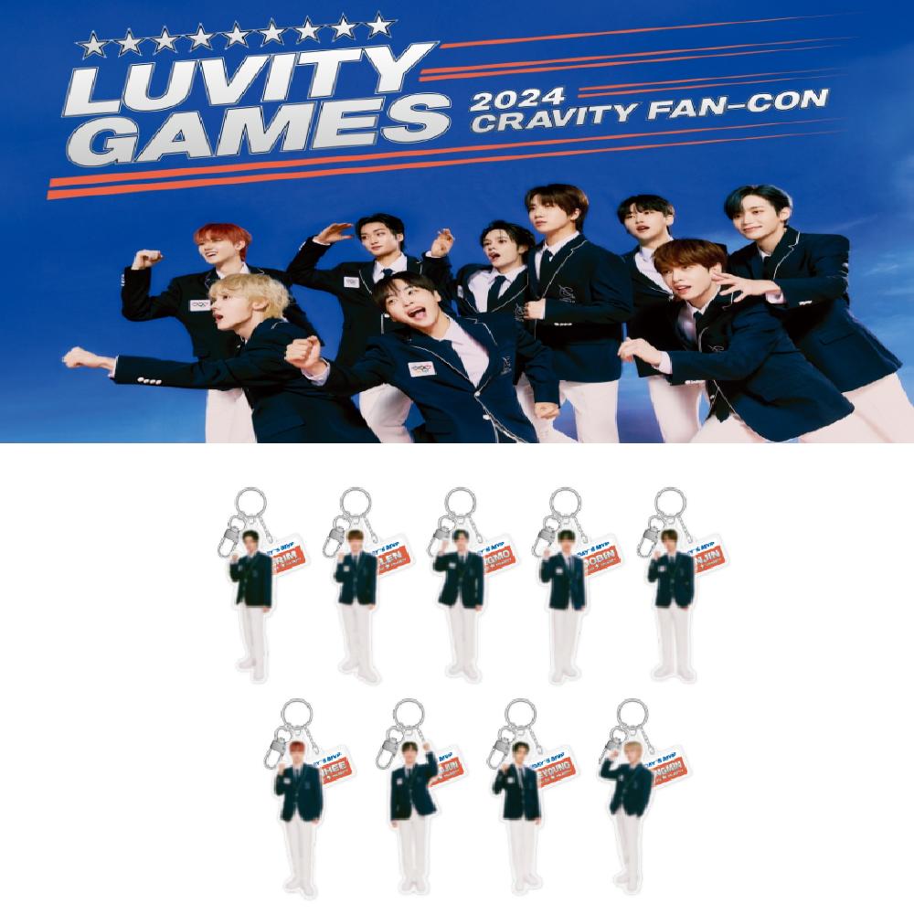 

Предзаказ 2024 CRAVITY FAN-CON LUVITY GAMES Акриловый брелок