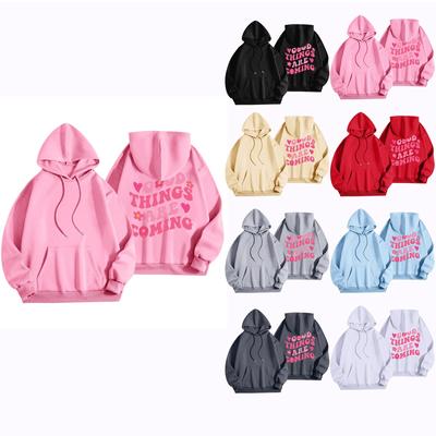 Women's Fashionable Daily Versatile Casual Hooded Sweatshirt, Daily Long Sleeved Patch Top Sweatshirt