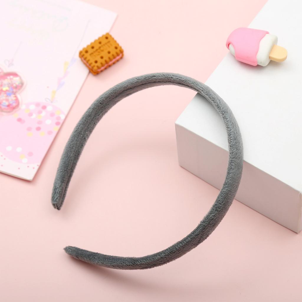 Candy Colorful Winter Elastic Plain Hair Bands Hard Hair Hoop Crown Tiara Base Crafting Accessories for Women Girls