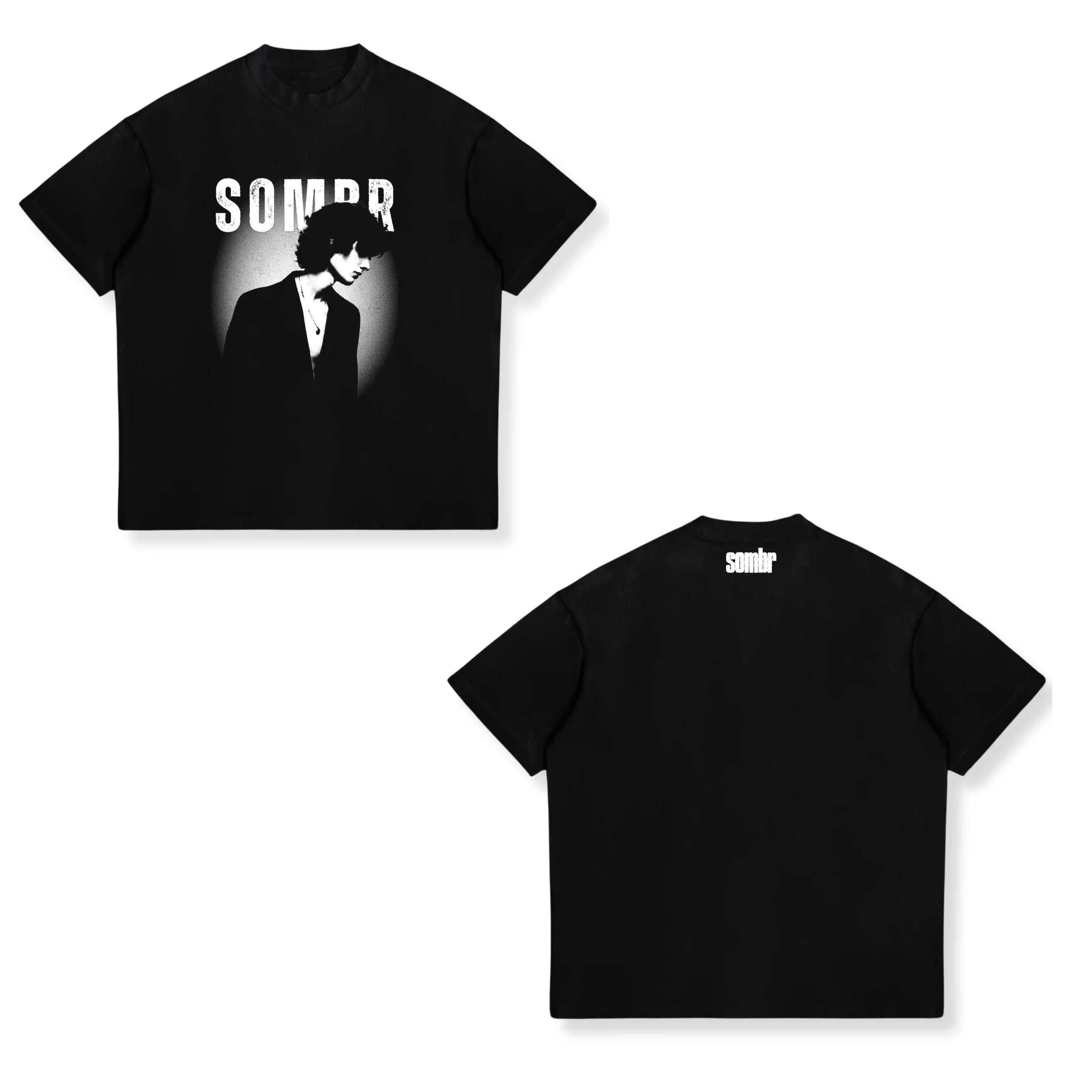 Y2k Fashion Clothing Sombr T-Shirt Sombr World Tour Music Bootleg Fan T-Shirt Print O Neck Casual Loose Streetwear Unisex S