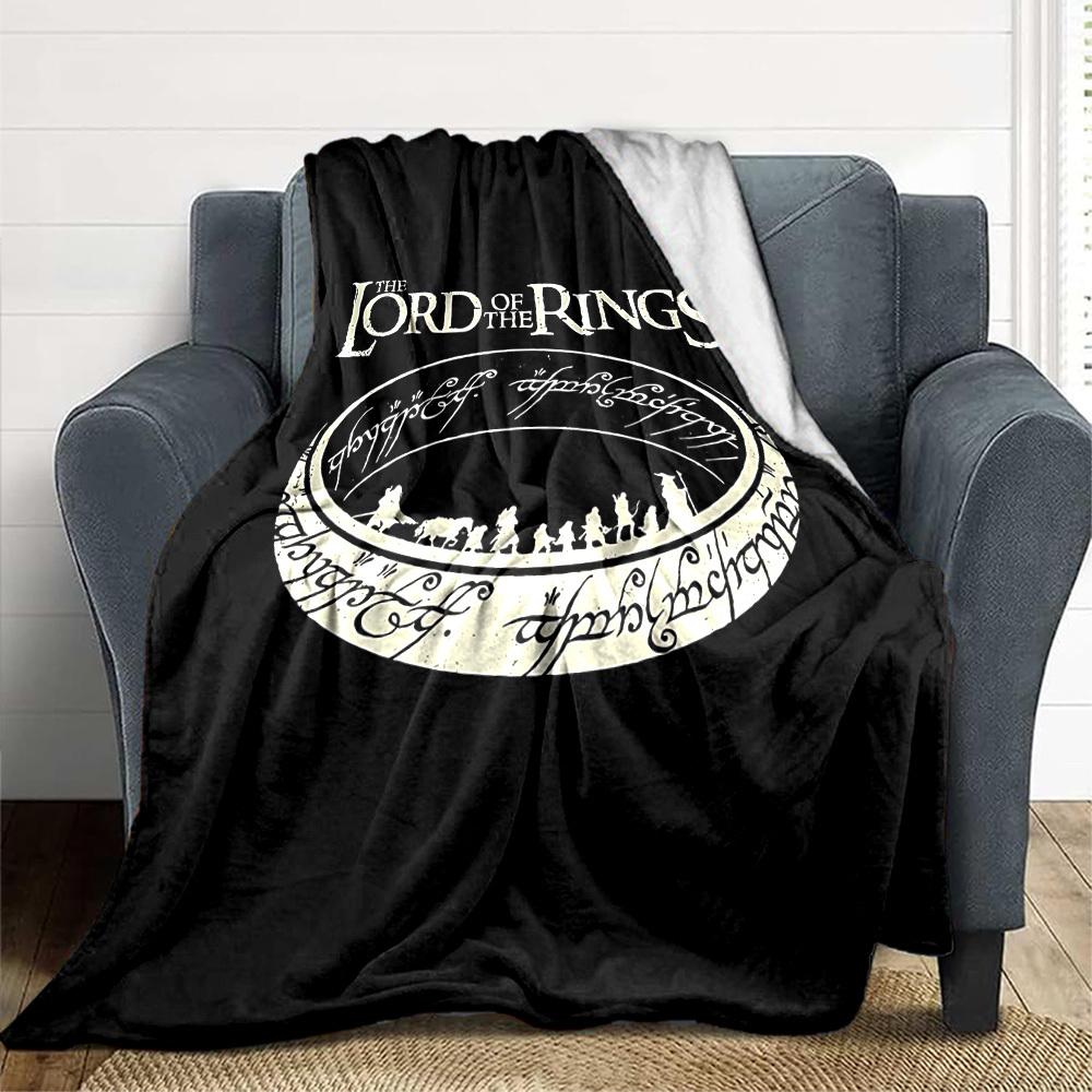 1pc Lord of the Rings Blanket Lightweight Flannel Throw For Sofa, Bed, Travel, Camping, Livingroom, Office, Couch, Chair, And Bed