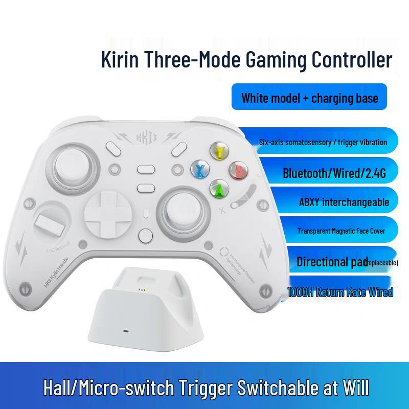 Kirin Switch Bluetooth Dual Hall Vibration Controller for PC, TV, iOS - Black Myth Wukong Edition