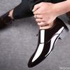 2026 Large Size Fashiable Men's Office Business Formal Shoes Low Cut Daily Comfortable Pointed Shiny Men's Wedding Shoes