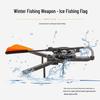 Black Folding Tripod for Winter Ice Fishing with Portable Storage and In-stock Ice Fishing Rod