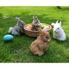 Simulated Rabbit Animal Model Miniature Ornament Home Decoration Crafts Simulated Animal Rabbit Fur Gift Statues Wholesale