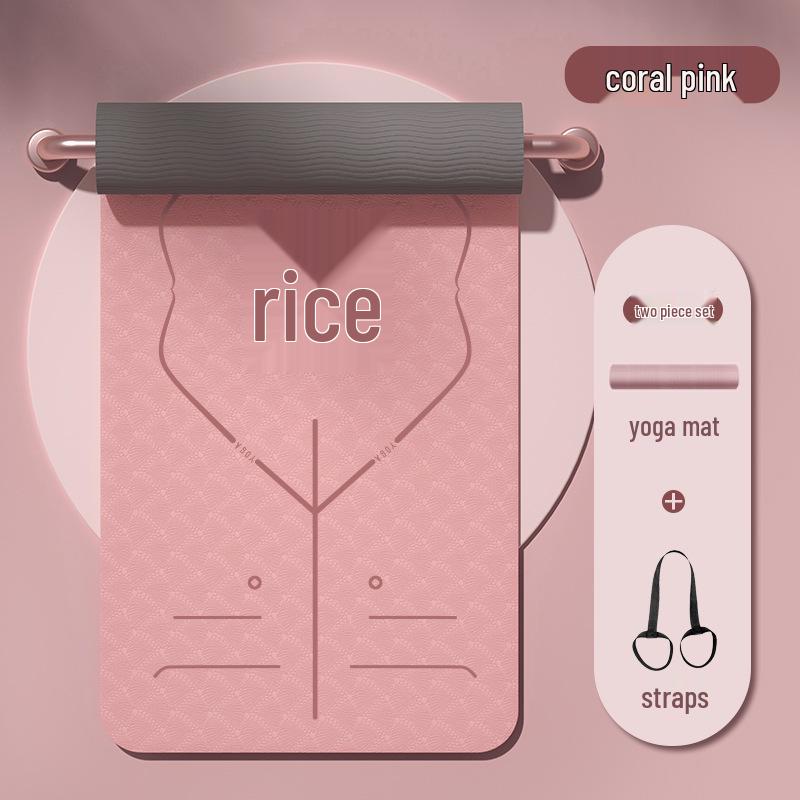 10mm Thick Non-Slip TPE Yoga & Fitness Mat for Sound Insulation & Shock Absorption