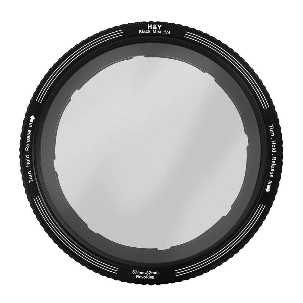 Black Mist REVORING Black Promist REVORING with variable ring Black Promist Compatible with filter diameter 58mm 62mm 67mm 72mm 77mm Antistatic