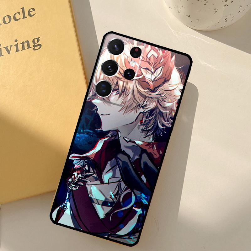 Genshin Impact Tartaglia Phone Case For Samsung Galaxy S25 Ultra S20 S21 S22 S23 S24 S9 S10 Plus S25 FE Cover Shell