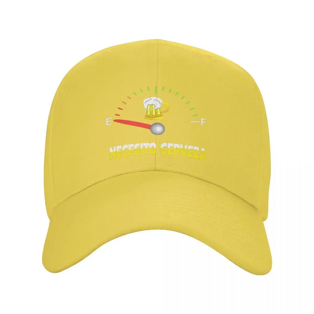 Personalized Necesito Cerveza I Need Beer Baseball Cap Women Unisex Adjustable Dad Hat Streetwear Snapback Caps