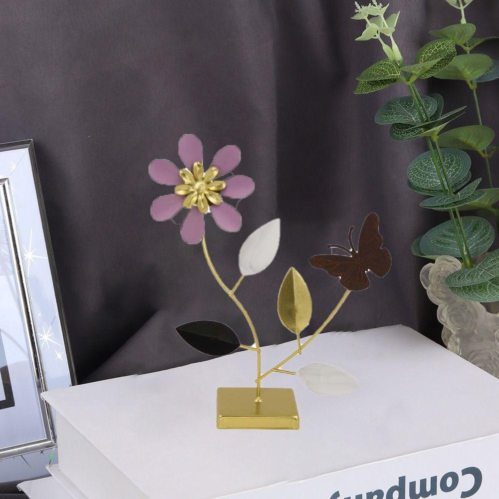 Decorative Floral Candle Holder Romantic Metal Tealight Holder Butterfly Flower Stand  Home Decor