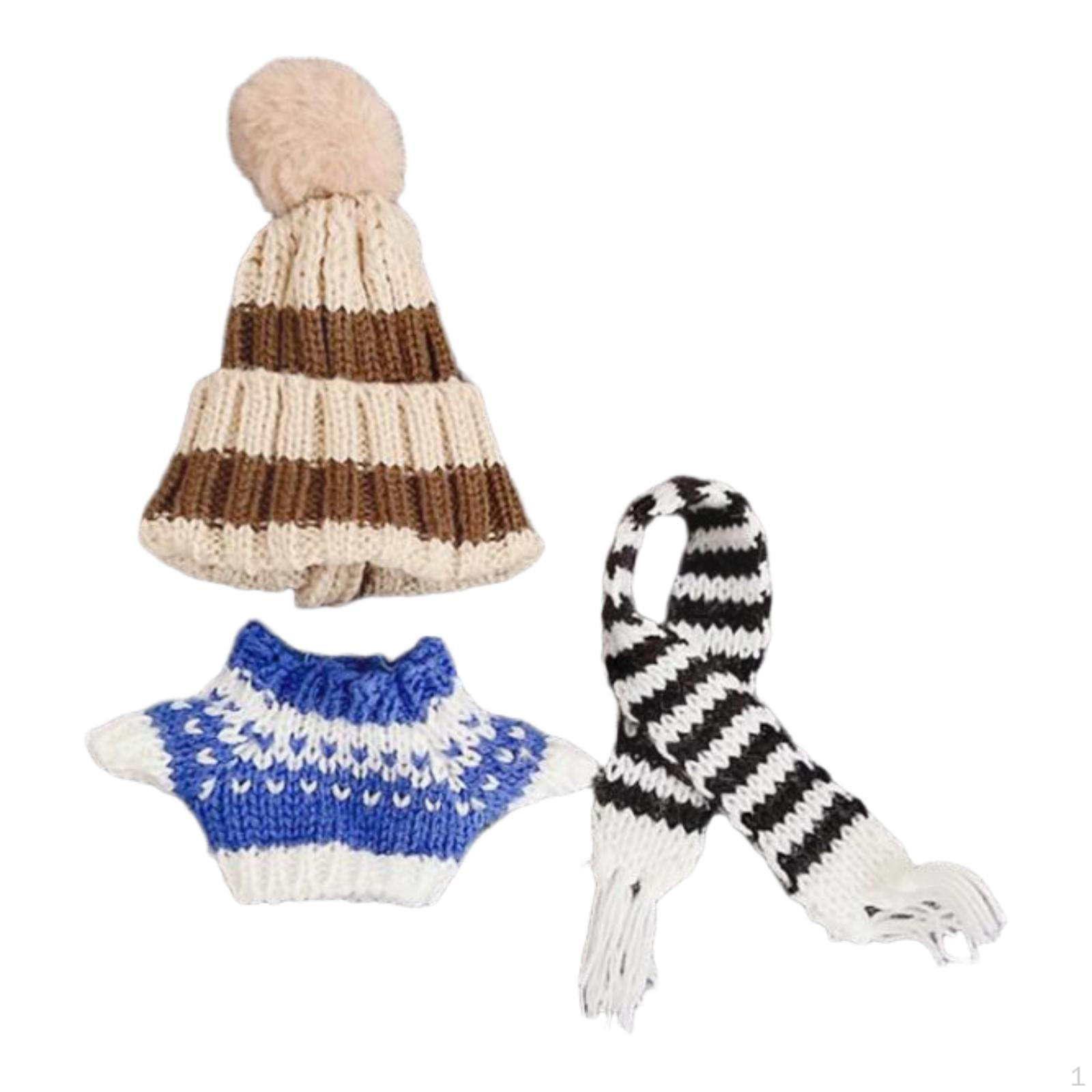 

Кукольная одежда свитер костюмы съемные очаровательные модные для детей мягкий кулон синий