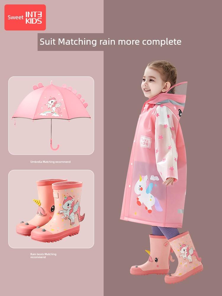 Children's Raincoat for Girls, Kindergarten Boys, School-Going Primary School Students, Rain Poncho, Kids' Baby Set, Waterproof Full-Body 2026
