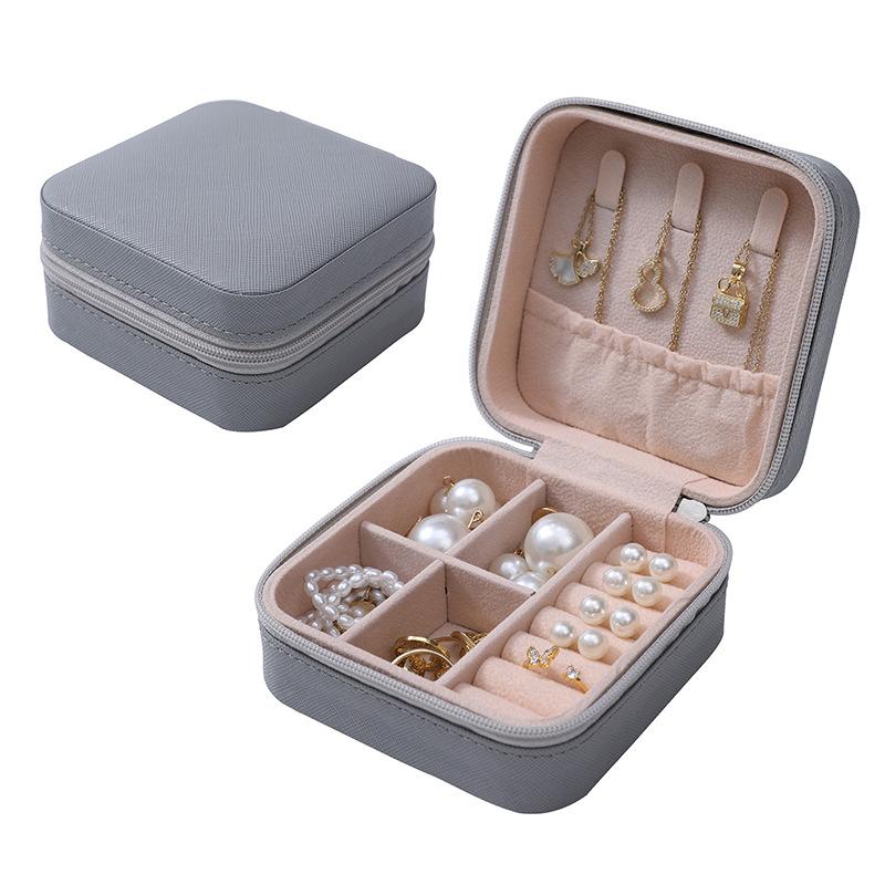 Button Storage Zipper Jewelers Organizer Container Box Jewelry Organizer Display Travel Jewelry Case Boxes Portable Jewelry Box