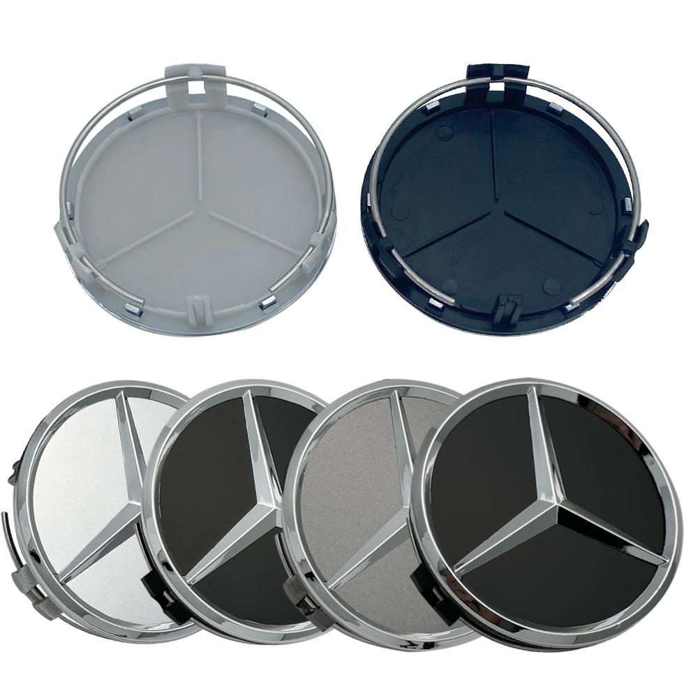 Wheel Accessories Emblem 4Pcs 75mm Mercedes Benz B/C/E/S Class A Class C200 LGLC GLK CLA GLA GLE GL Car Wheel Center Hub Caps Lp23
