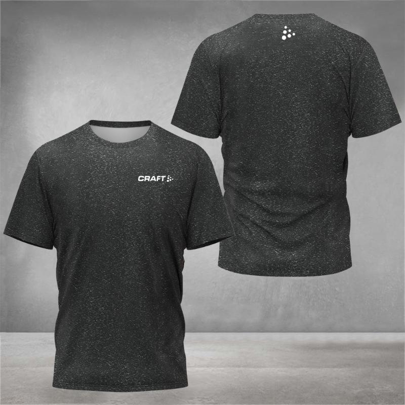 Summer Men's Fashionable Casual Tie Dye Printed Round Neck T-shirt 3D Printed New Fast Drying Badminton Tennis Short Sleeved Top