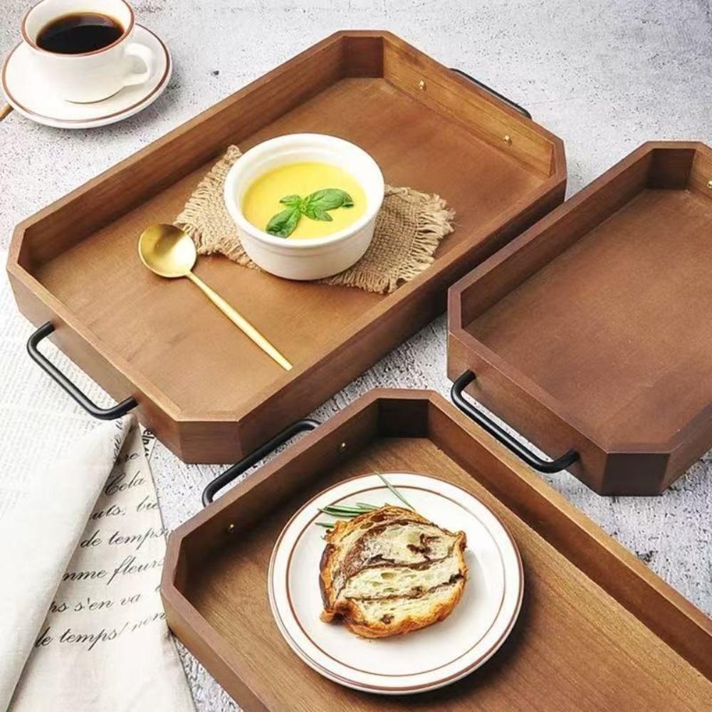 

Elegant Bread Tray Large Capacity Eating Basket Serving Dish Coffee Trays Hotel S