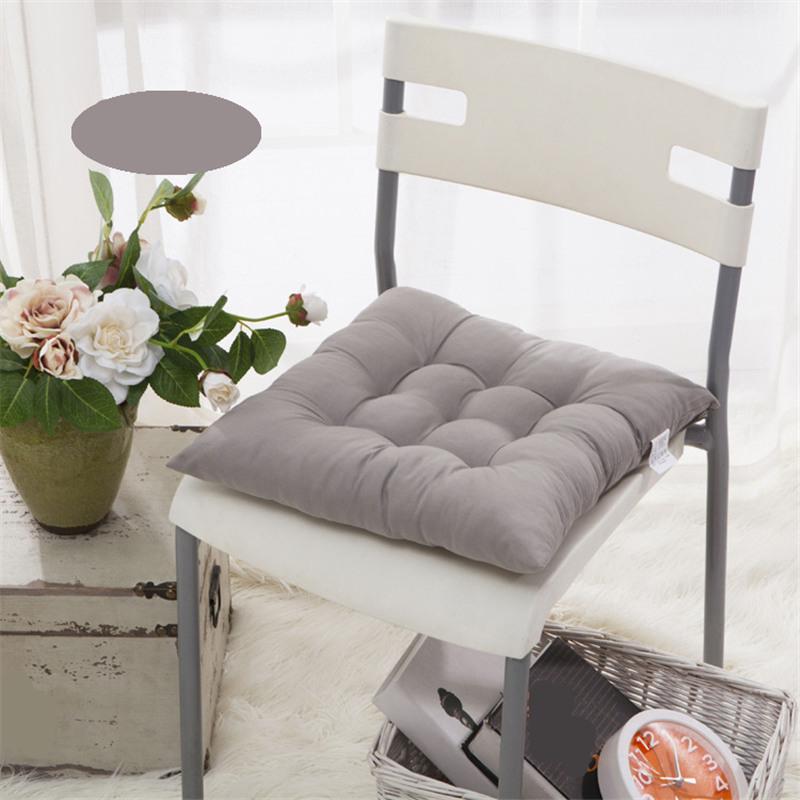 Thickened Solid Color Cushion Students Office Chair Pad Soft Computer Seat Pads Tatami Living Room Square Stool Cushions Mats