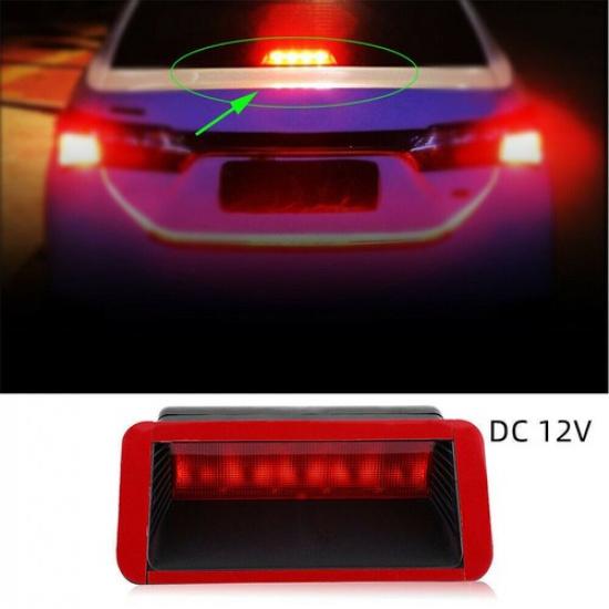 12V Car Red Warning High Mount Lamp 5 LED Rear Tail 3rd Brake Stop Driving Light