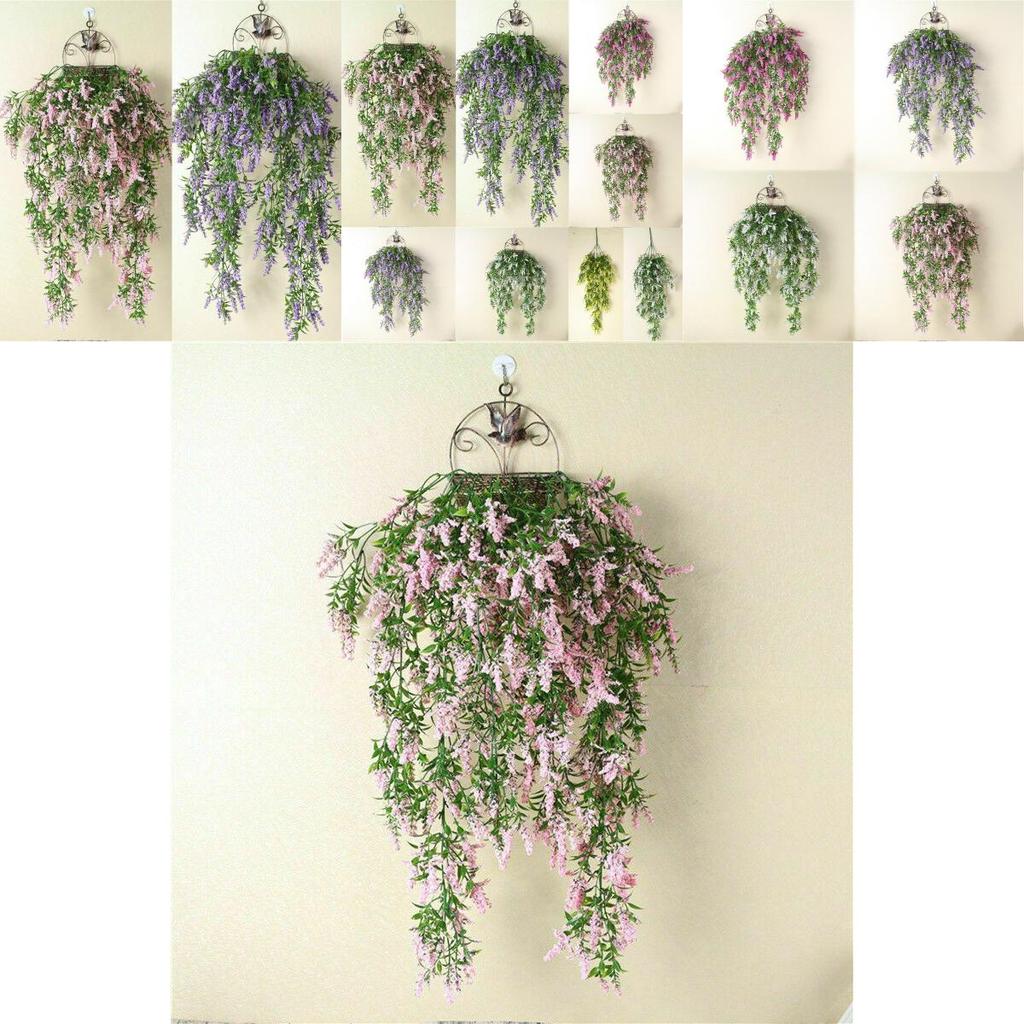 Stunning Artificial Lavender Ivy Flower Vine Garland For Wall Hanging Decor