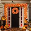 Maple Leaf Light String Halloween Garden Party Room Decoration LED Maple Leaf Light String 6m/40 Lights 3AA Constant Light + Flash (Without Battery)