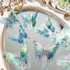 120 Pieces With 6 Themes Butterfly Stickers Set -Gorgeous Crystals Holographic Transparent Resin Waterproof Sticker Decals