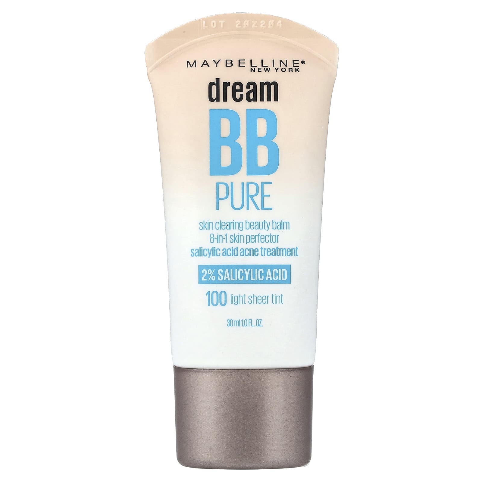 Maybelline Dream BB Pure, Очищающий Бьюти-бальзам, Светлый полупрозрачный оттенок 100, 30 мл (1 жидкая унция)