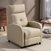 Recliner with Reclining Function, Extendable Footrest, Pocket Spring Core, up to 150 kg, Beige