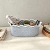 With Handles Cotton Rope Woven Basket Oval Sundries Storage Organizer Laundry Hamper  Nursery
