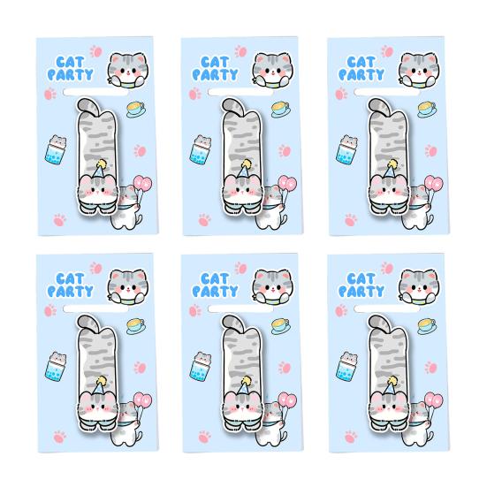 6Pcs Animal Magnetic Page Clips Cute PVC Bookmark for Students Readers Unique Magnetic Page