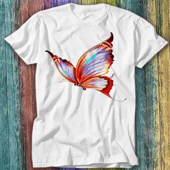 Butterfly Lepidopteran Suborder Rhopalocera Retro 80s T Shirt Top Tee 565