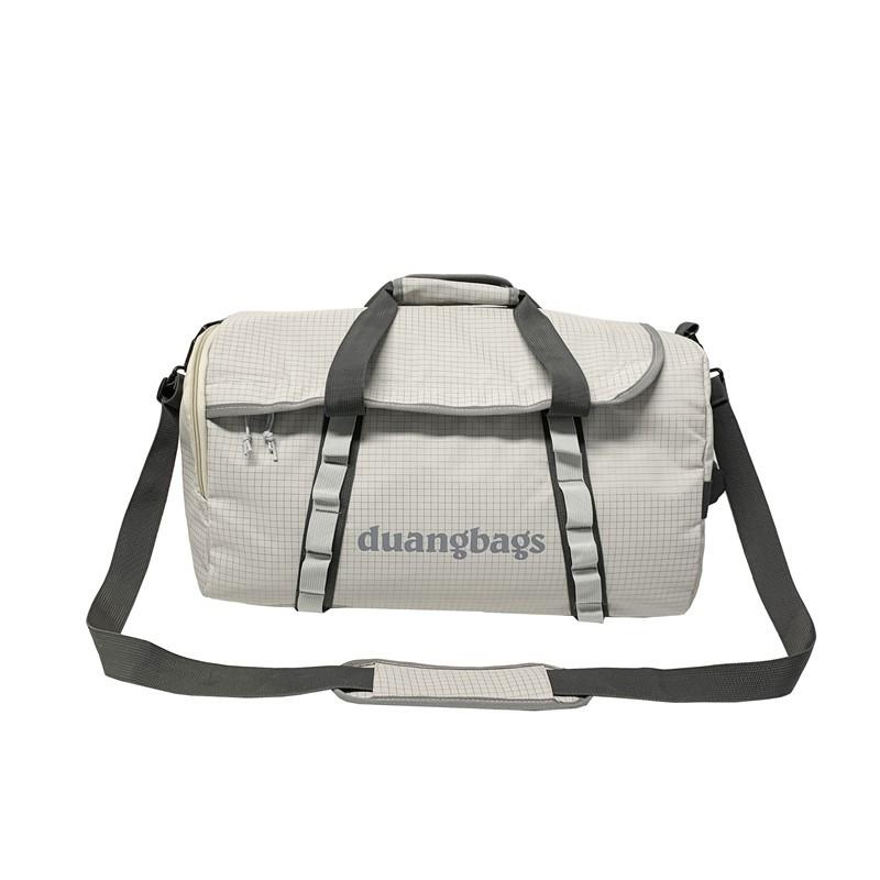 

Travel Bag with Separation Shoes Bags Fitness Bag Large Capacity Backpack Training Bag Dry and Wet Separate Luggage Bag сірий