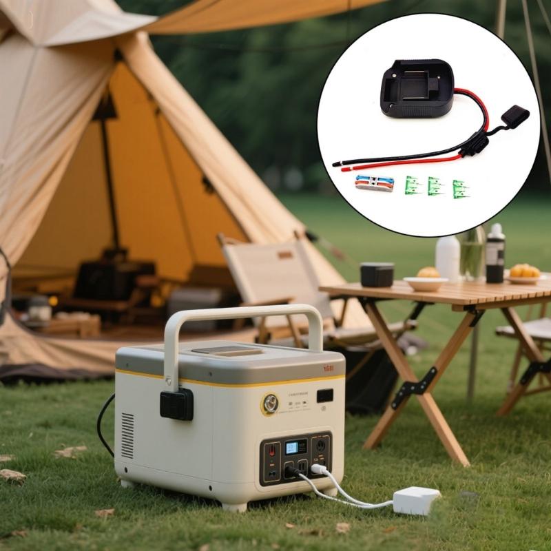 MultiPurpose 18V 21V Battery Converter Battery Adapter Fuse Protections Stable Voltages Output for 18V/21V Battery BL183