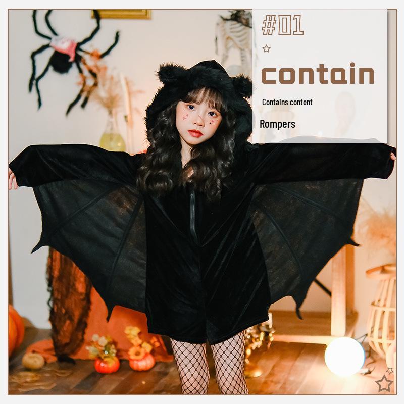 Scary Vampire Bat Demon Halloween Costume 140cm