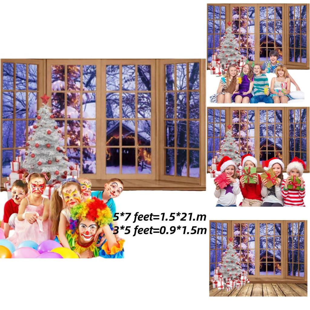 Children Christmas Theme Photography Background Cloth Creative Photo Studio Props