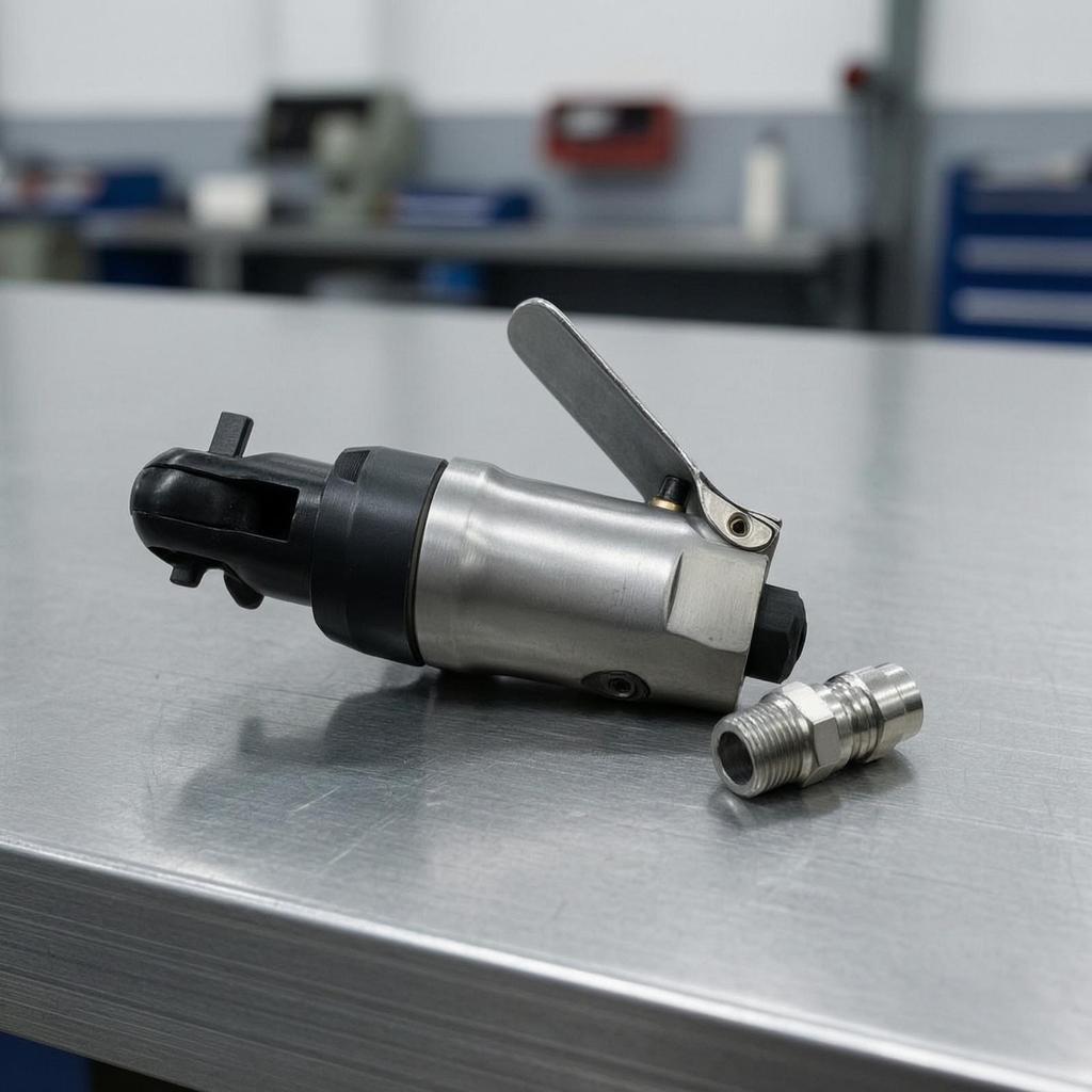 Pneumatic Ratchet Wrench Lightweight Tool Heavy Duty for Tight Confined Areas