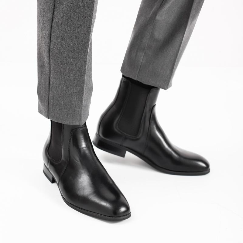 40~46 Chelsea Boots Herren Marke Bequem Mode Leder Herren Stiefel