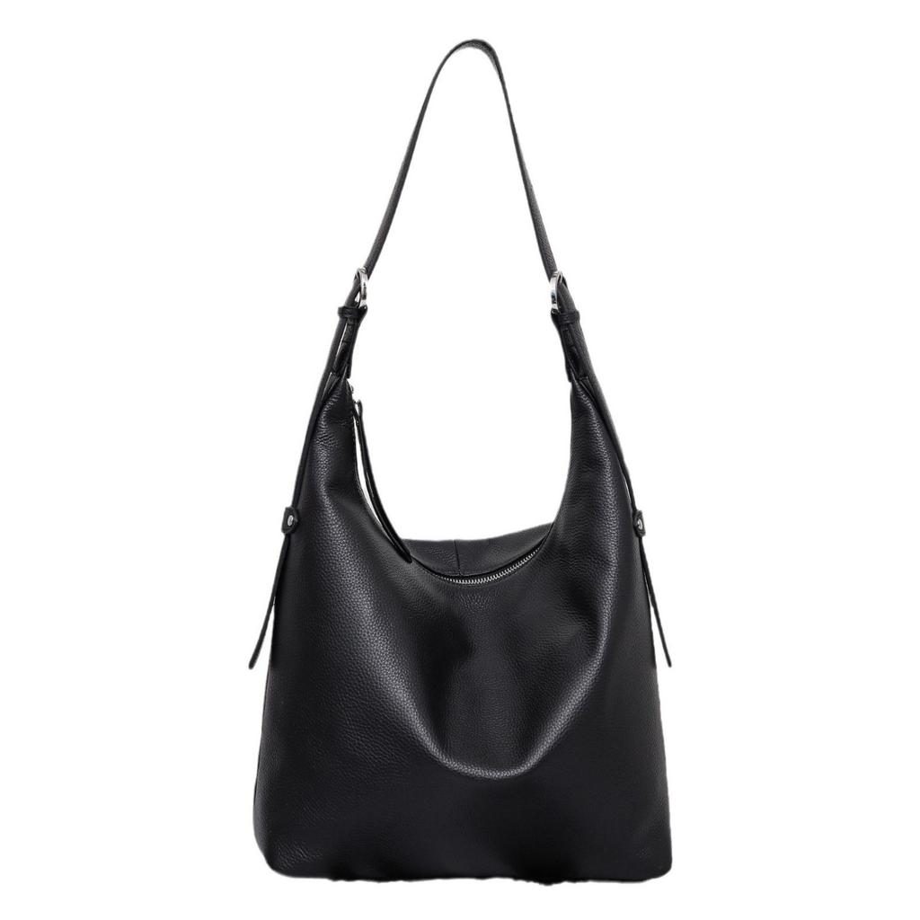 Cowhide Large Bag, Soft Leather Shopping Bag, Popular Fashion Shoulder Messenger, Practical Soft Leather Handbag