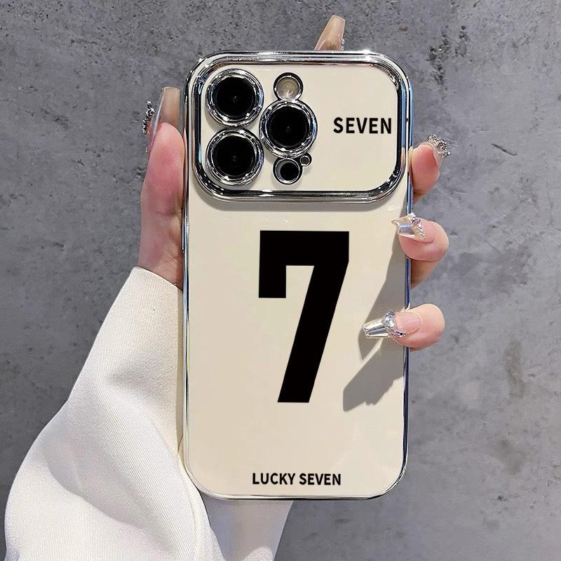 Simple Apple 11E mobile phone case personalized digital 1 creative 11promax electroplated Windows iPhone11 case