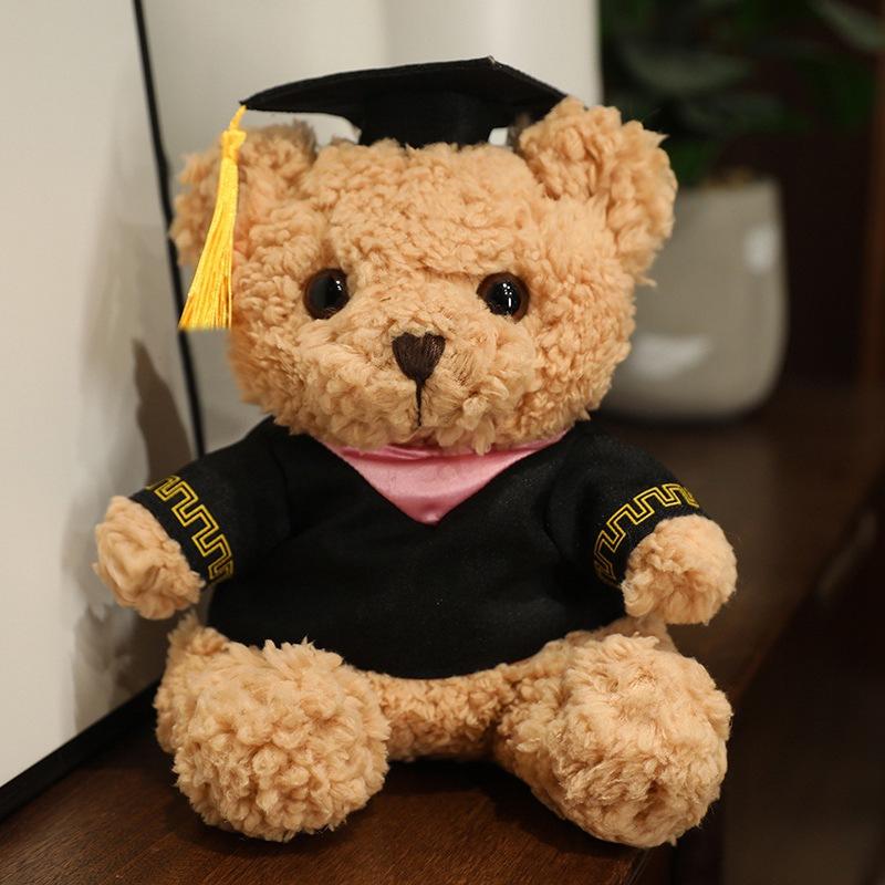 Doktorhut Bachelor Bär Puppe Plüschtier Abschluss Teddybär Puppe Stoffpuppe Abschlusssaison Geschenk