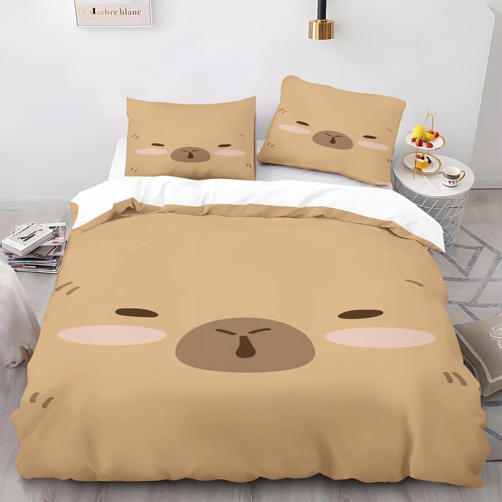 Capybara 3D Bedding Sets Print  Duvet Cover Adults/ Children Bed Comforter  Birthday Gift Dropshipping
