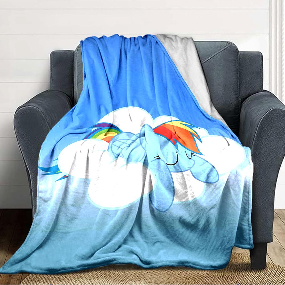 1pc My Little Pony6 Blanket, Gift, for Men and Women, Soft Blanket, Good for Sofa Bed Couch Travel, Lightweight Flannel Blanket