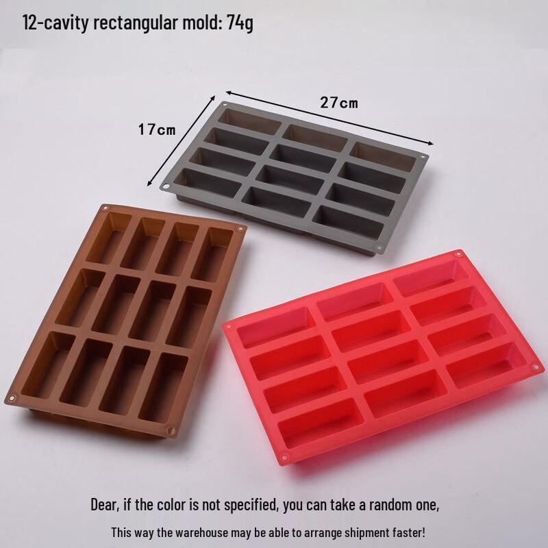 MDNG 3-Piece 12-Cavity Rectangular Silicone Baking Molds Set